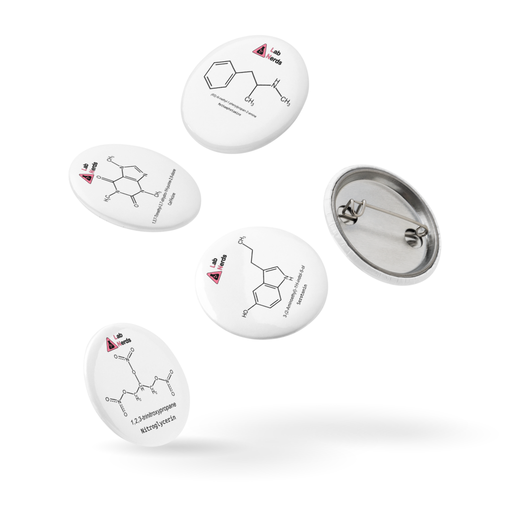 Organic molecules pin buttons v1
