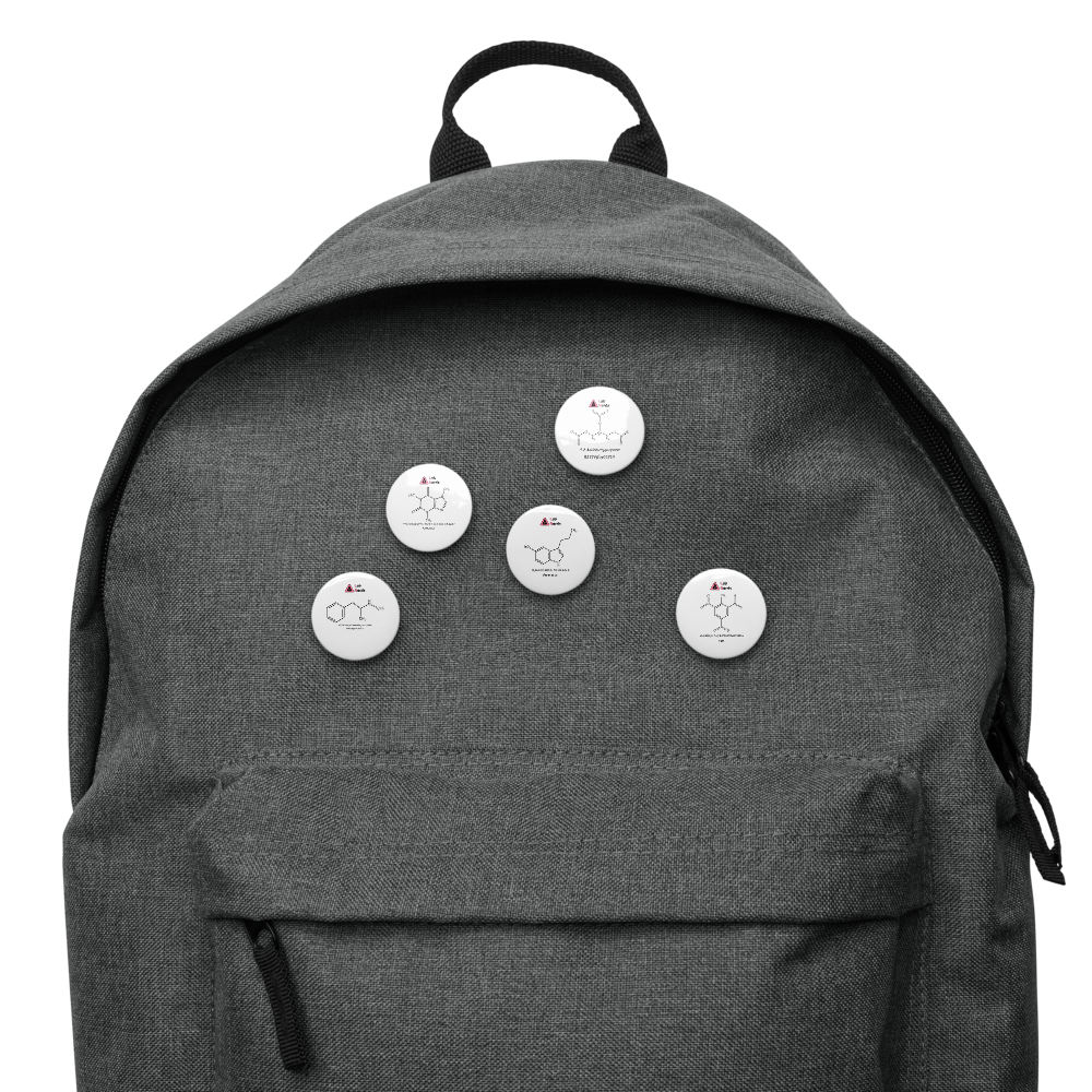 Organic molecules pin buttons v1