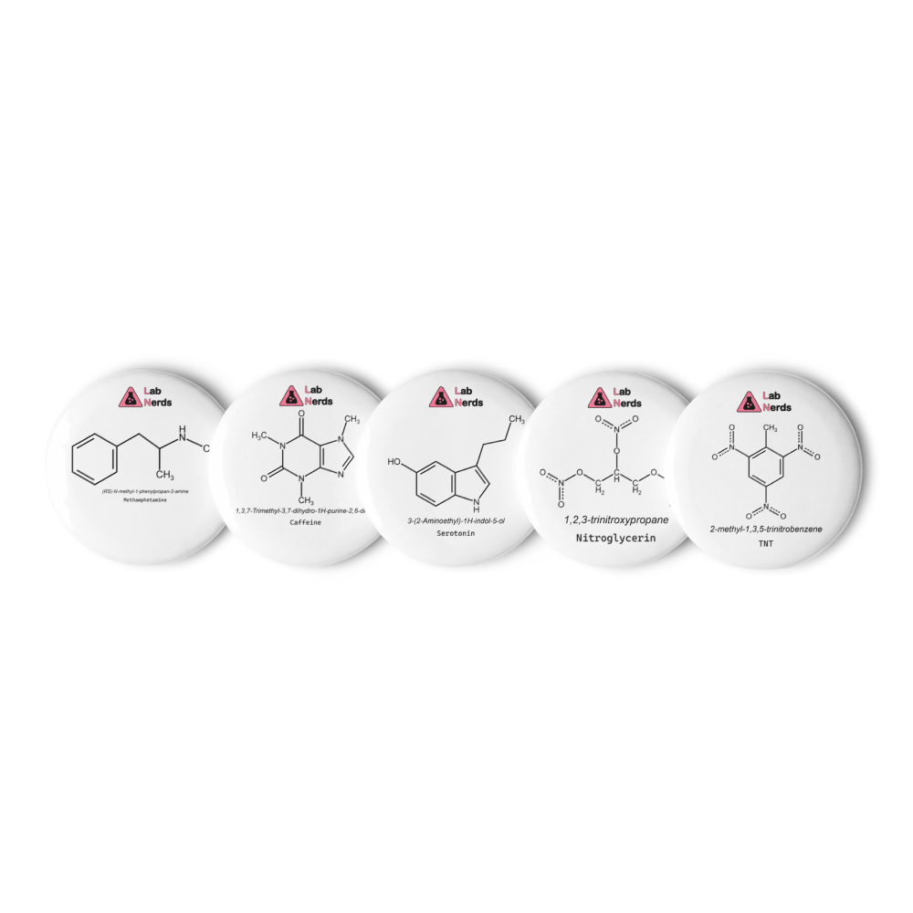 Organic molecules pin buttons v1