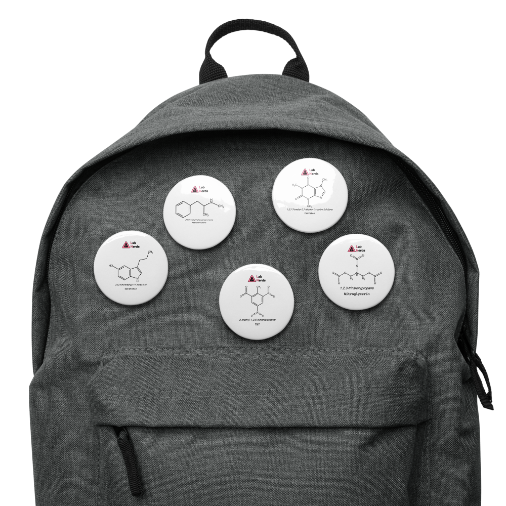 Organic molecules pin buttons v1