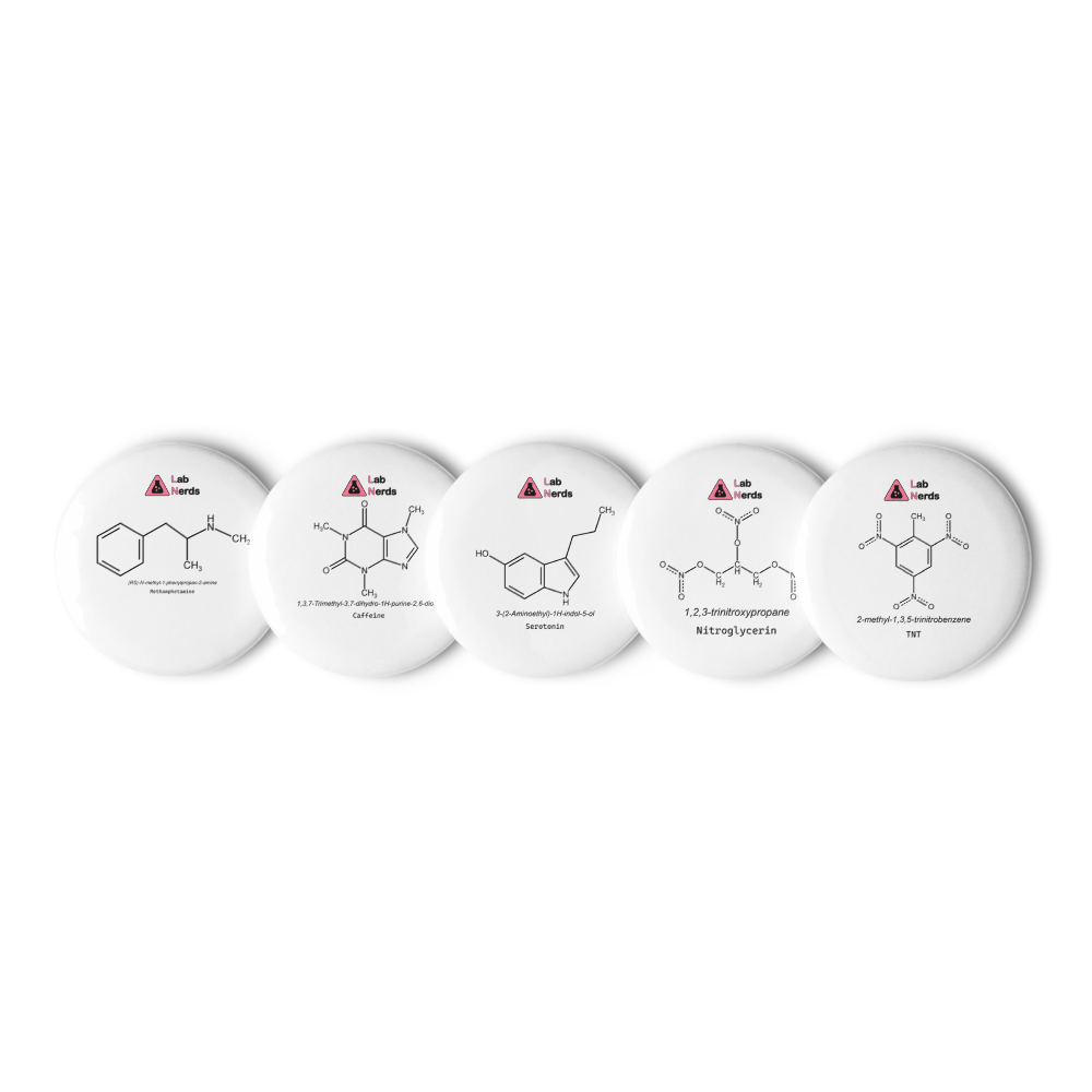 Organic molecules pin buttons v1